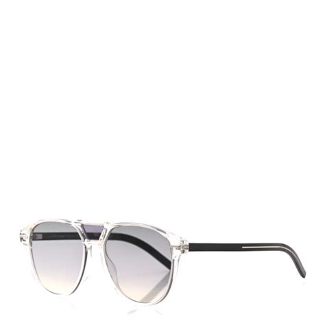 CHRISTIAN DIOR Acetate Black Tie 263S Sunglasses Grey